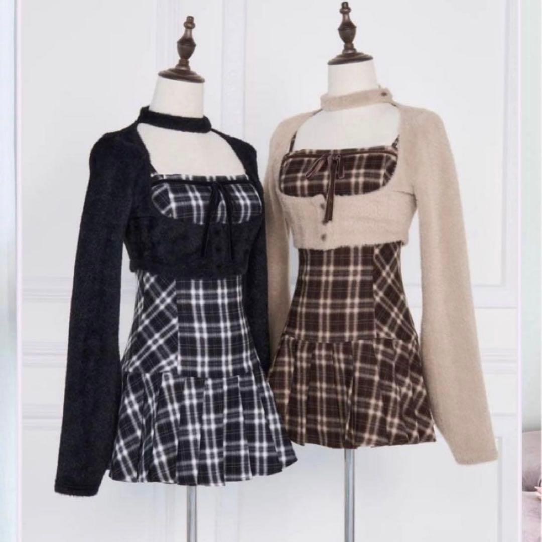 NoGenki ワンピース ブラウン M