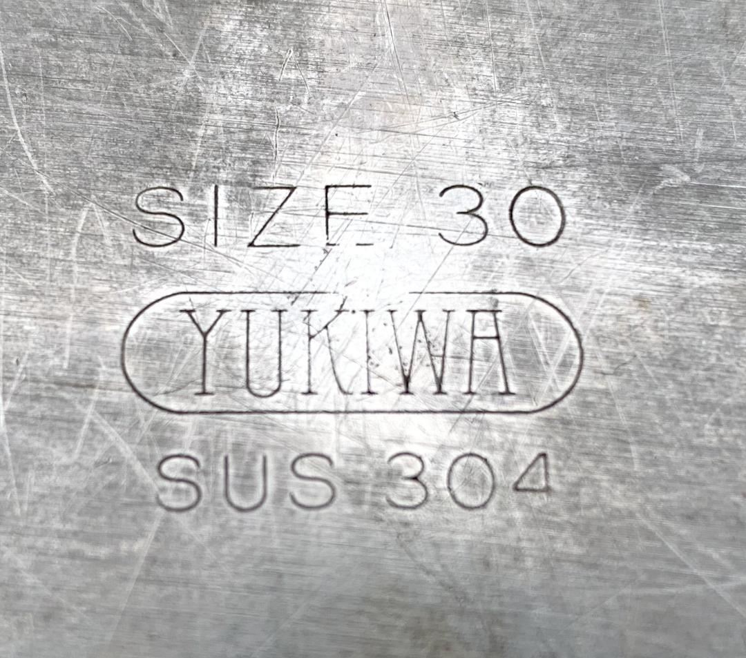 ユキワ 18-8ステンレス 角深型キッチンポット 5個セット 手・目盛・蓋付 ③