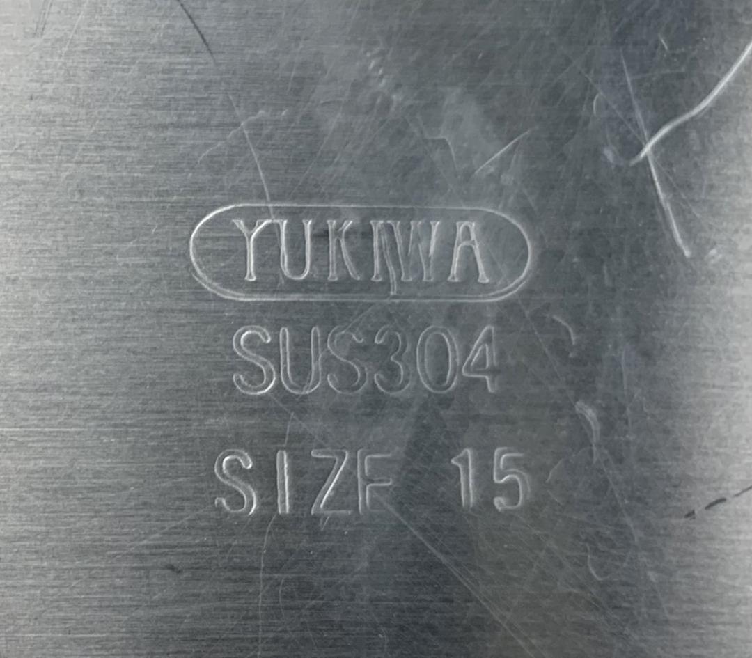 ユキワ 18-8ステンレス 角深型キッチンポット 5個セット 手・目盛・蓋付 ③