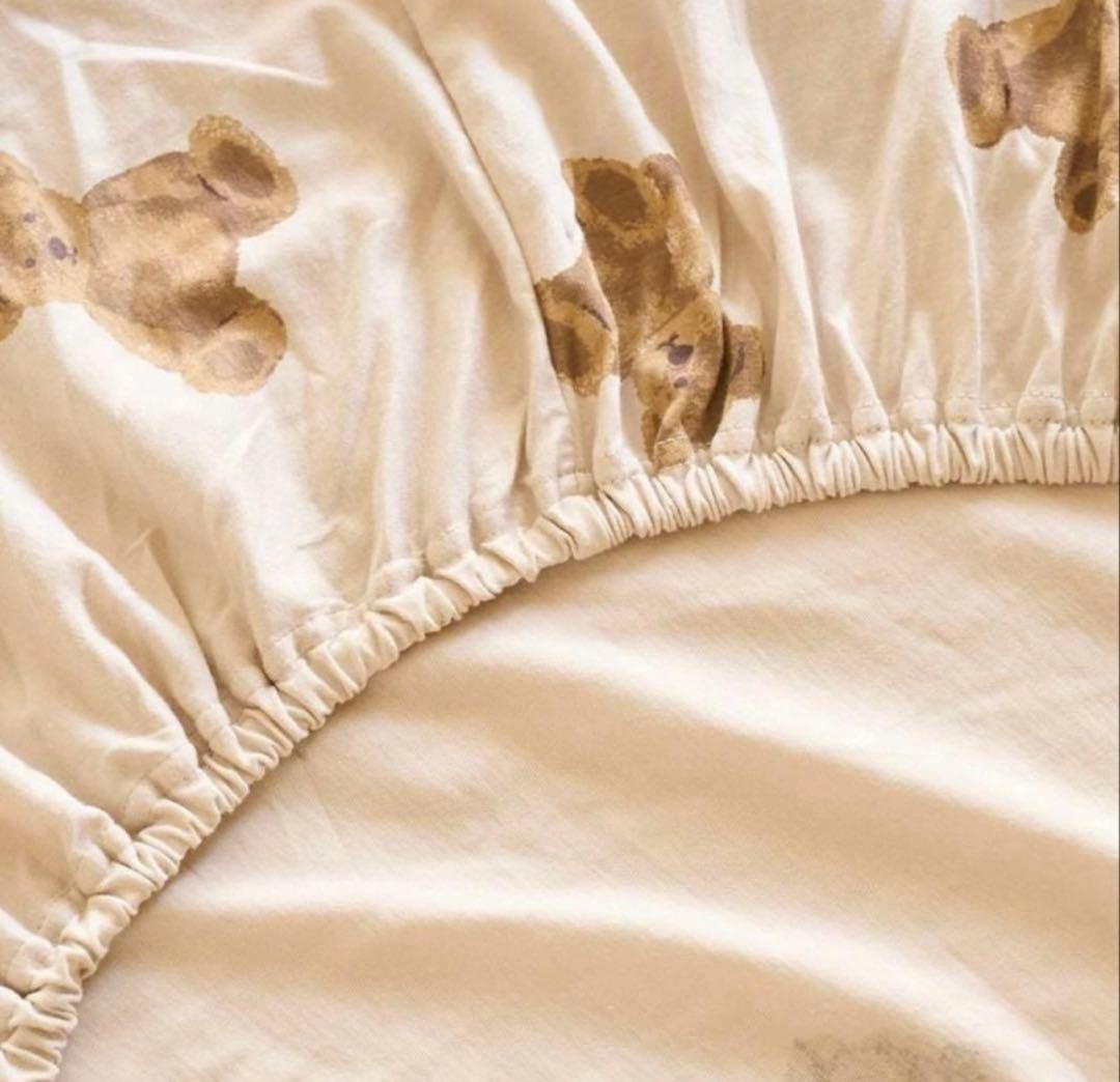 ジェラピケ　寝具3点セット　ベア柄　シングルサイズ　　新品　ベッドリネン