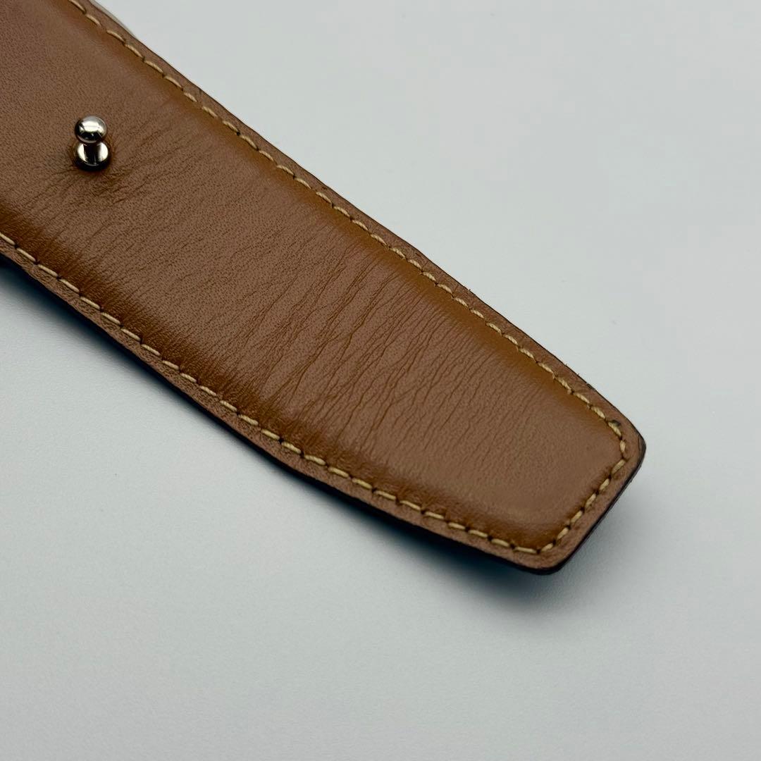 ✨美品✨GUCCI ベルト Gバックル シルバー金具 純正ベルト レザー