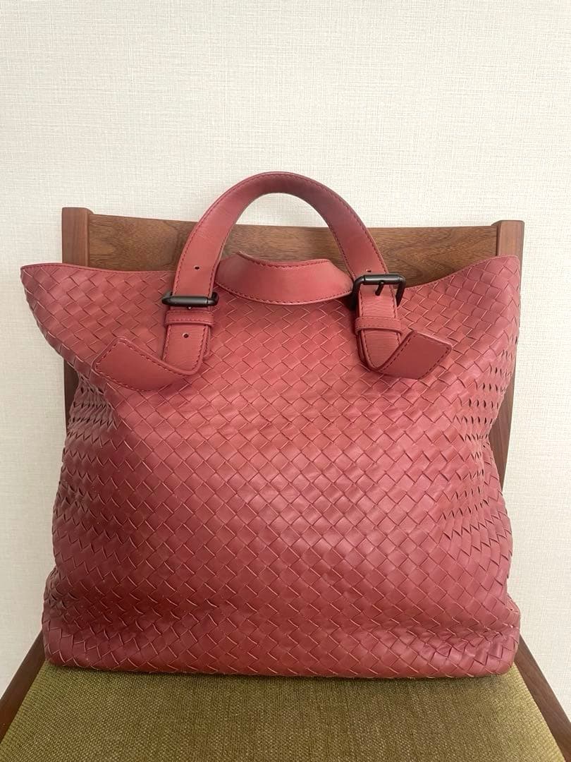 【美品】ボッテガヴェネタ イントレチャート トートバッグ