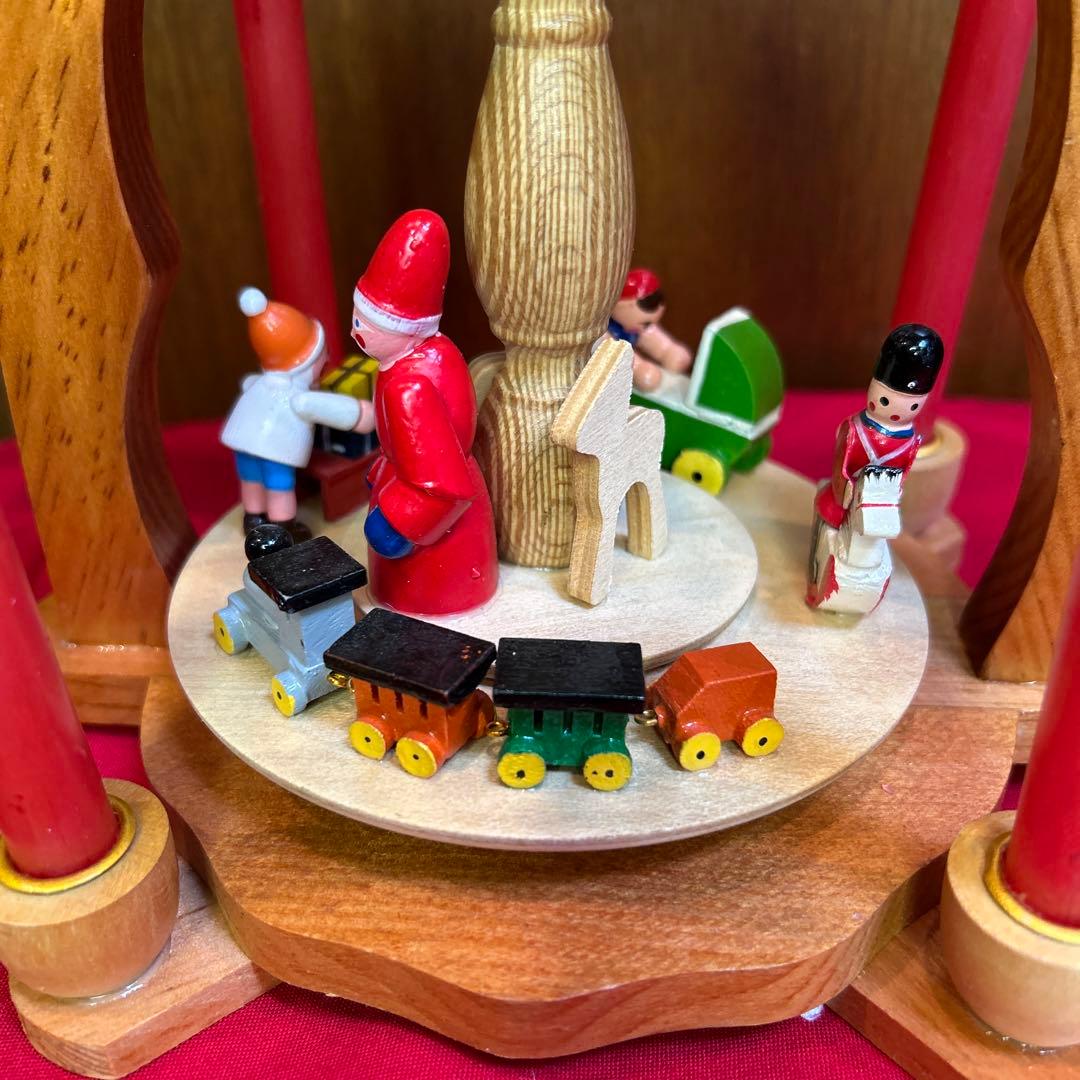 未使用ドイツザイフェン キャンドルウィンドミル/クリスマスピラミッド 箱付