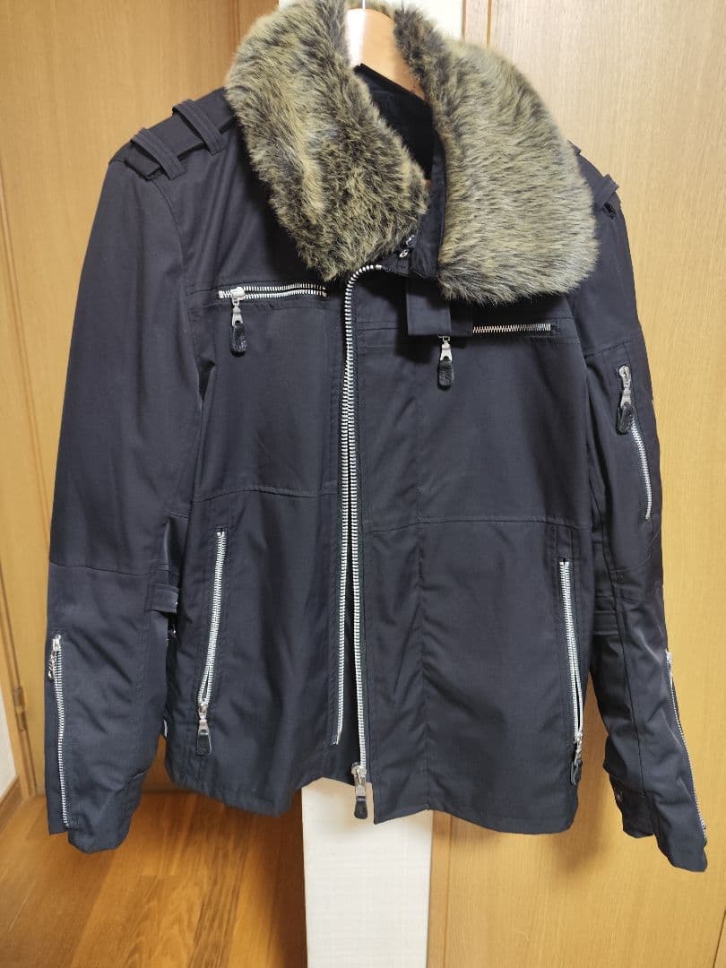 POWER AGE FURライダースジャケット Lサイズ ブラックPJ23201