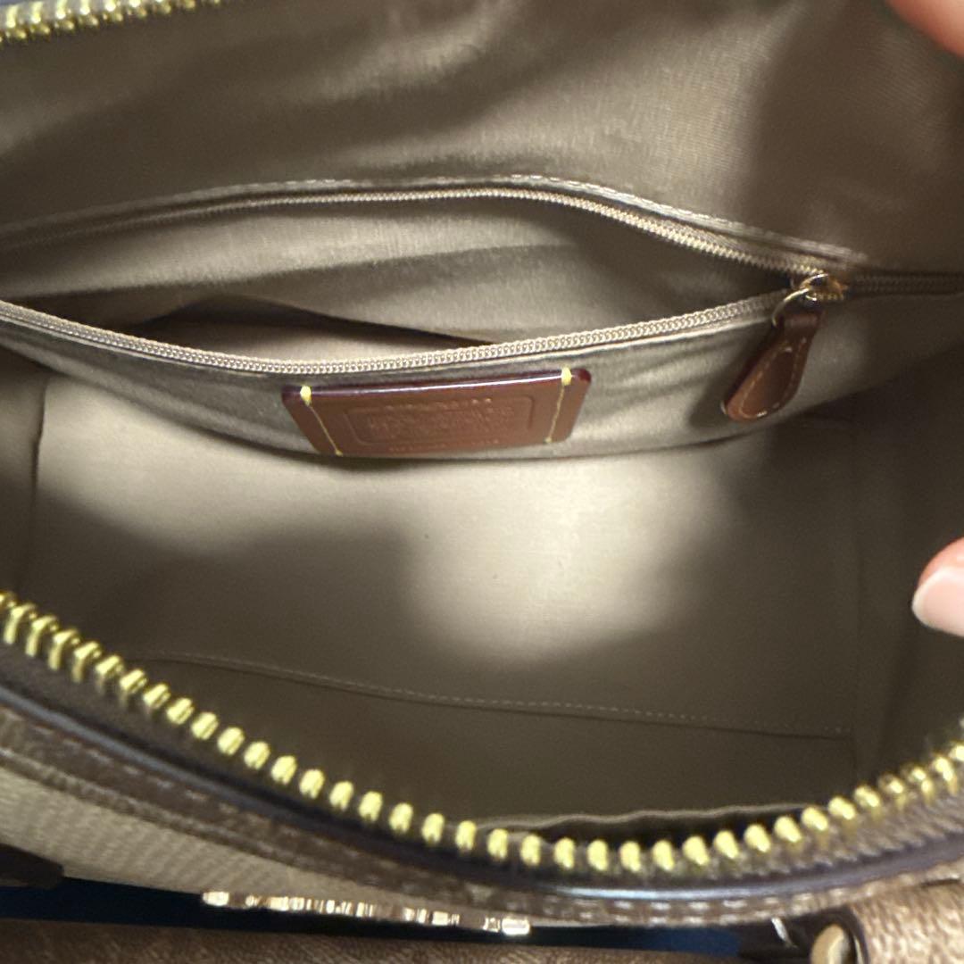 COACH ショルダーバッグ ベージュ レザー