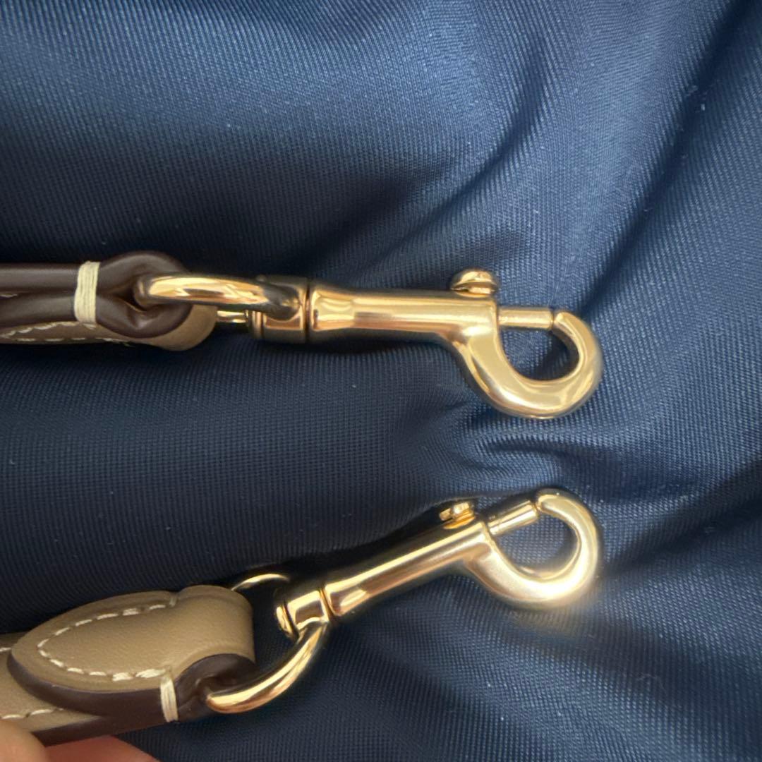 COACH ショルダーバッグ ベージュ レザー