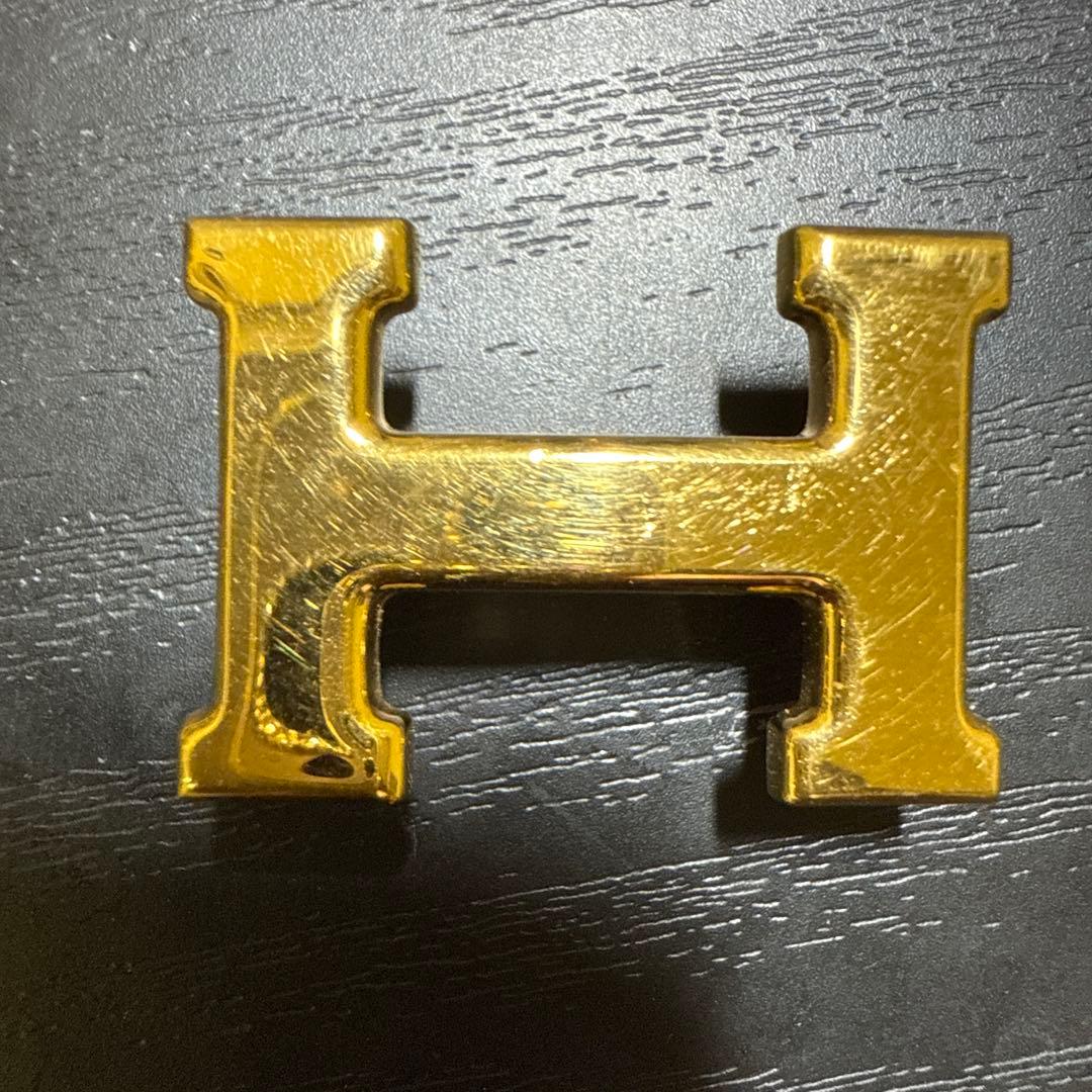 HERMES エルメス　ミニコンスタンスリバーシブルベルト70 ゴールド　美品