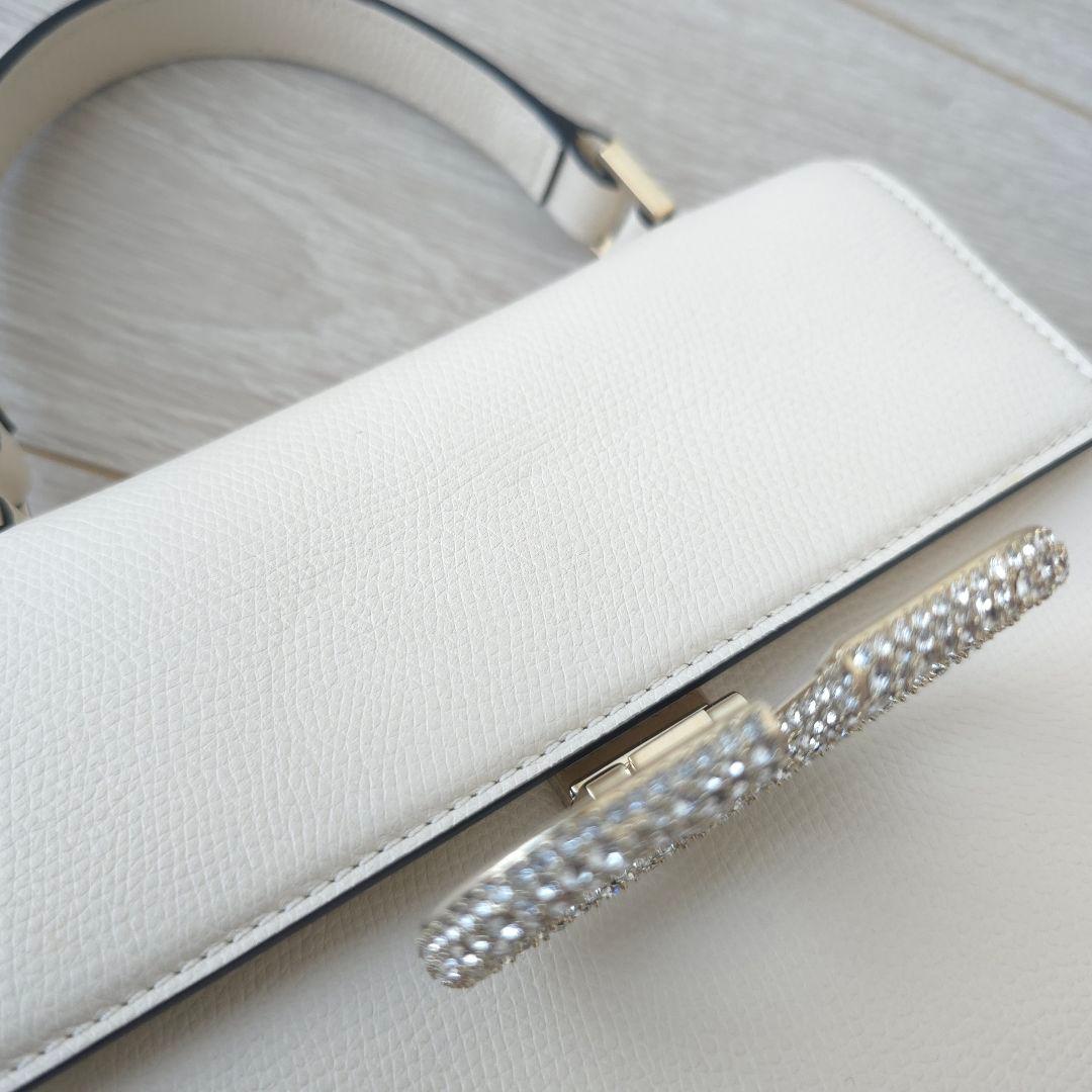 訳あり極美品【ヴァレンティノ】Vスリング　ジュエル　スモール　ハンドバッグ