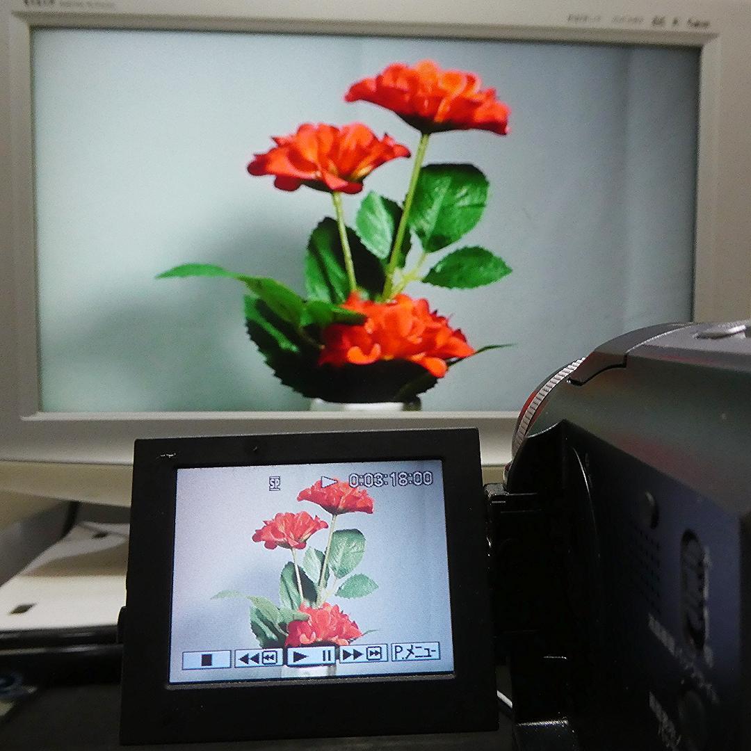 動作品 ソニーDCR-PC300 MiniDV ビデオカメラ DVDダビングに