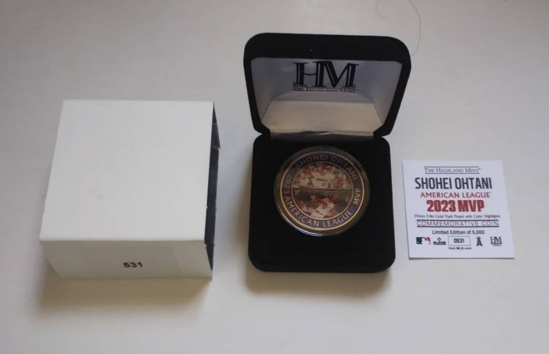 MLB 大谷翔平 2023 MVP ゴールド メダル 0531/5000