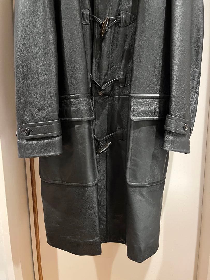 コムデギャルソンオム レザーダッフルコート COMME des GARÇONS