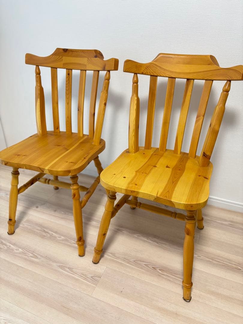 【美品】ウィンザーチェア カントリー 洋風 天然木ダイニングチェア②