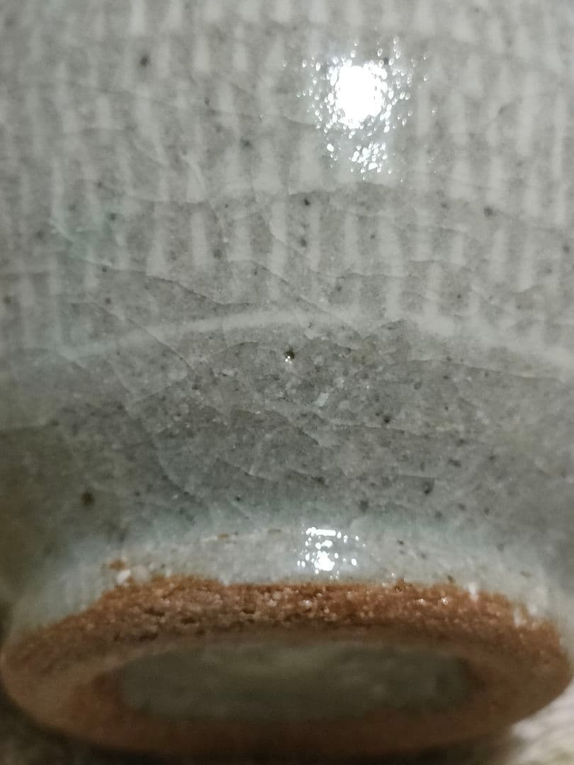 高麗青磁　李朝　象嵌　時代物　徳利　花入　骨董アンティーク