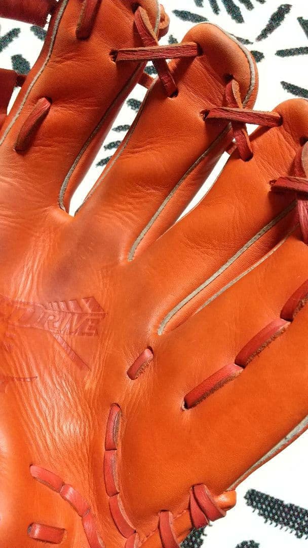 ミズノ 軟式グローブ オレンジ 内野手用