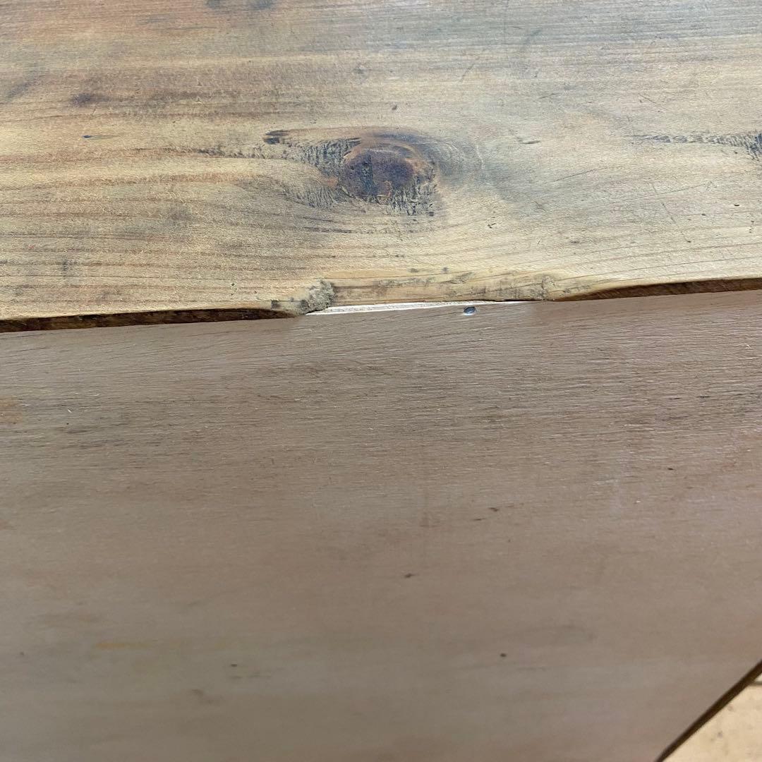 アンティーク チェスト 棚 食器棚 本棚 無塗装 z843