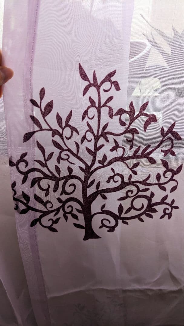 紫のカーテン　セット