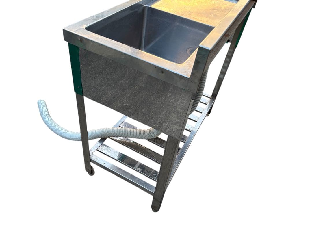 店舗用品 厨房用品 台付1槽シンク900×450 ×800×90