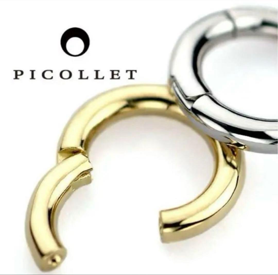 z*読様 PICOLLET 18k セグメントリング 14G 6.5mm フープ
