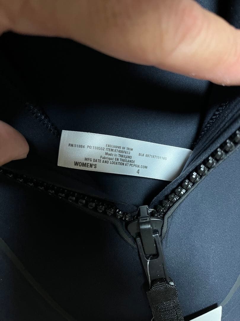 パタゴニア R1ウエットスーツ　レディースフルスーツ 黒