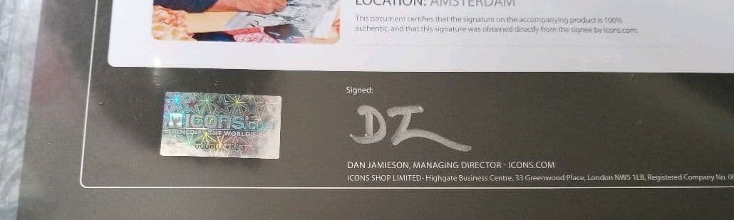 ICONS　フリット　ルート・フリット　直筆サイン、サイン　フォトグラフ　写真