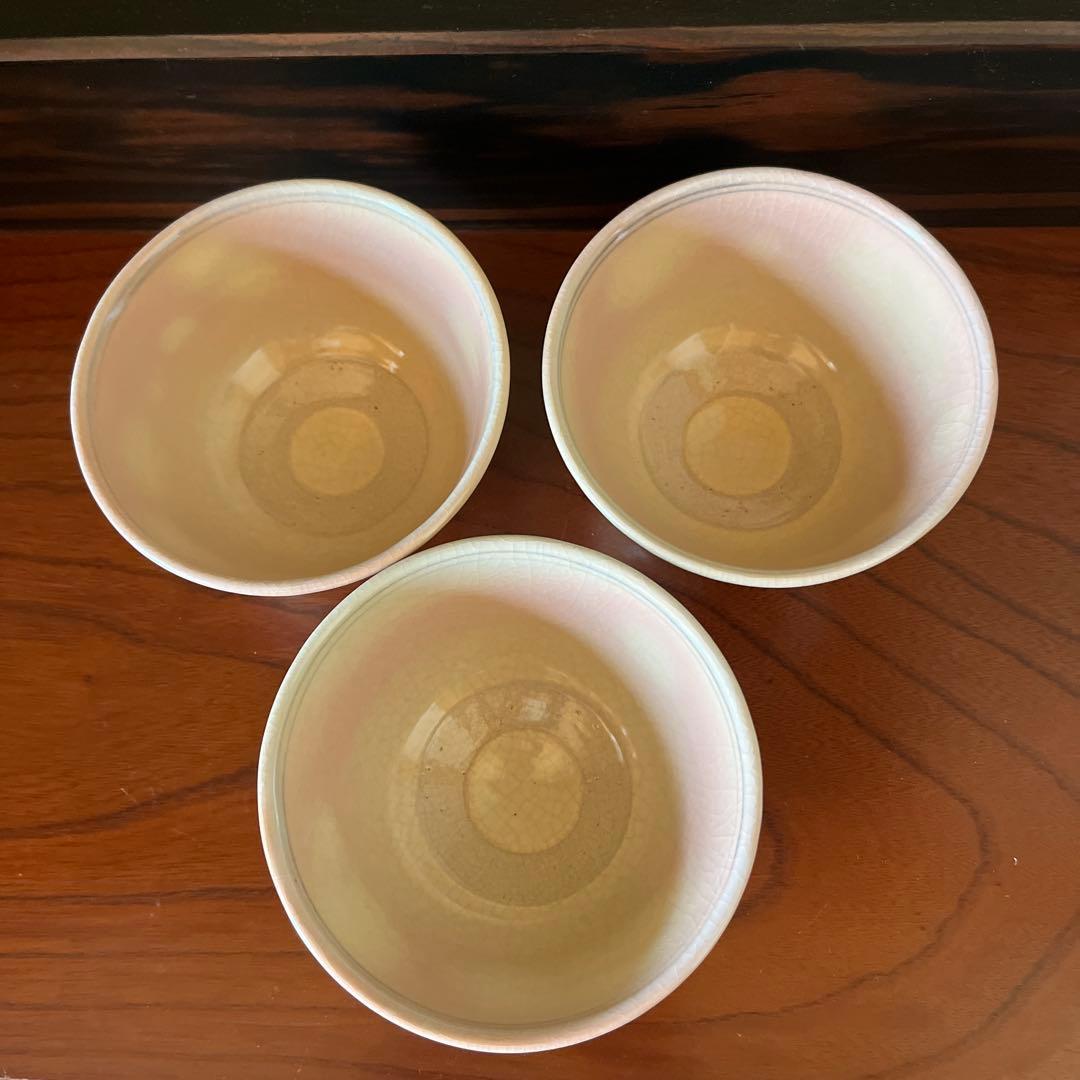 茶道具　数茶碗10客　絵高麗　梅鉢　京焼 平安清和