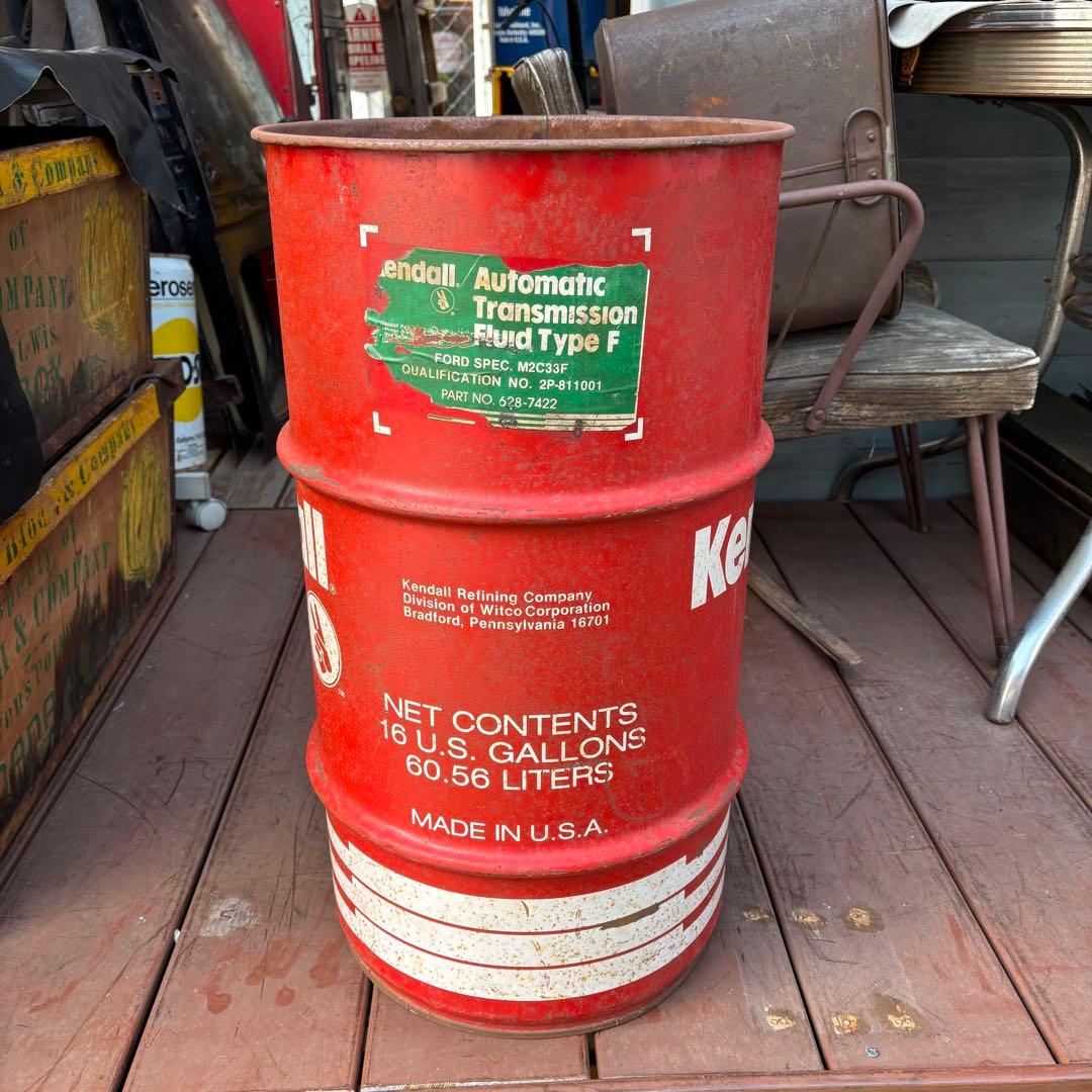 送料込み！USA VTGドラム缶 Kendall /16U.S.GALLONS