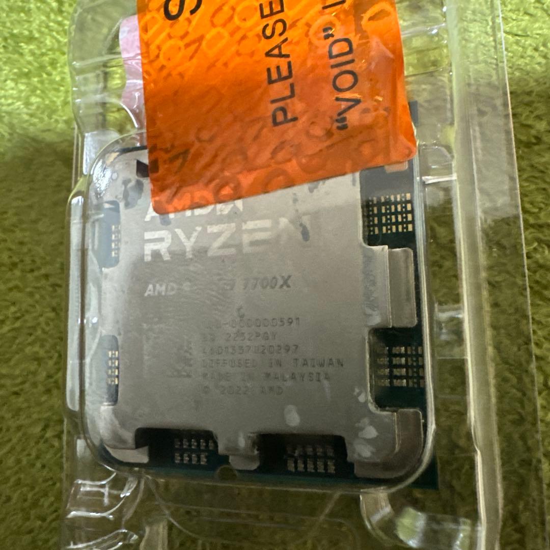 【動作確認済み】AMD Ryzen7 7700x cpu