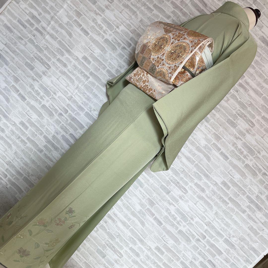 訪問着　フルセット　汕頭刺繍　宝相華　入学式　卒業式　着物　I6