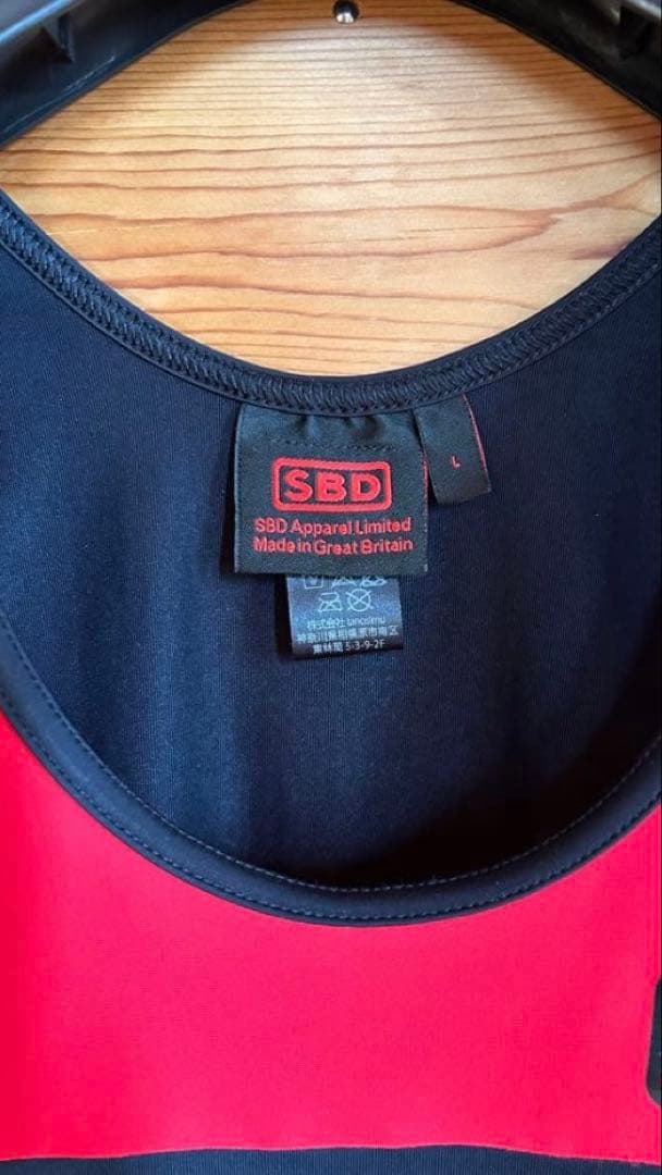 SBD シングレット 赤/黒 Lサイズ