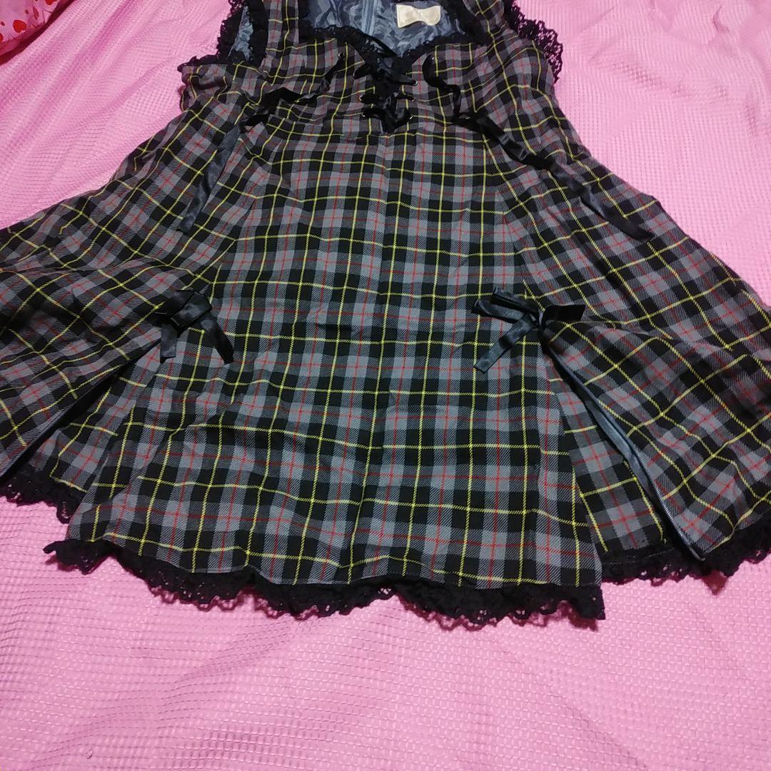 メタモルフォーゼ　チェック柄JSK　ブルマ付き　ロリータ　ロリィタパンク　メタモ