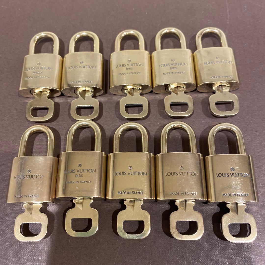 L00125　 ルイヴィトン　パドロック　10セット　カデナ　南京錠　鍵