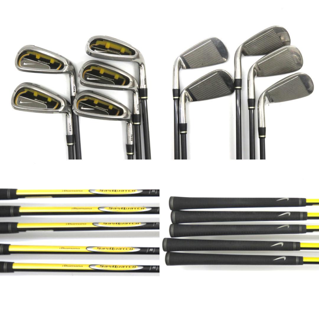 ゴルフセット　NIKE　SQ セット　キャディバッグ　右利き　12本　初心者応援