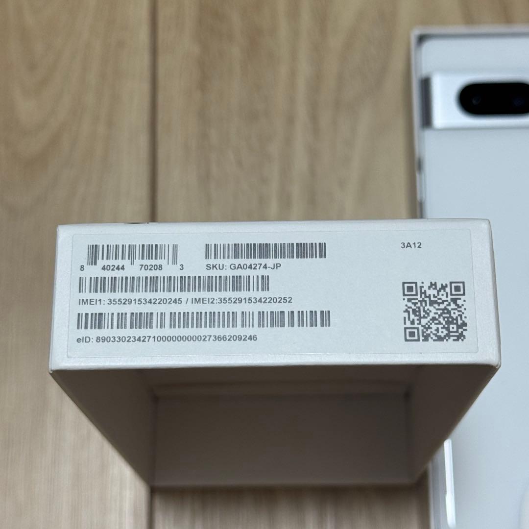 【新品未使用】 Google Pixel 7a 白 128GB SIMフリー