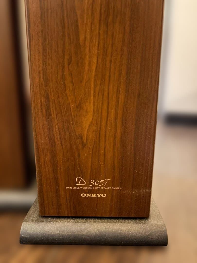 D-305F スピーカー オンキョー 高音質 ペア 木目 ウッド