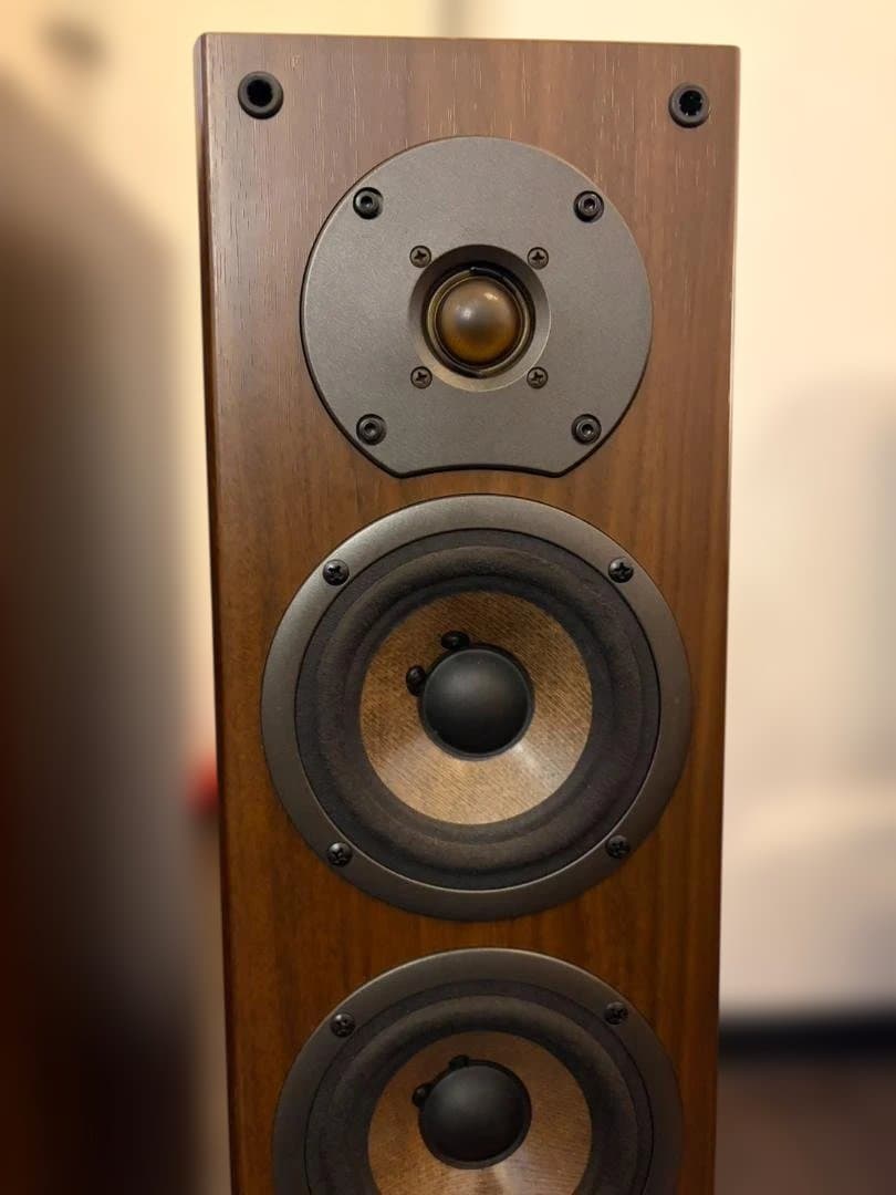 D-305F スピーカー オンキョー 高音質 ペア 木目 ウッド