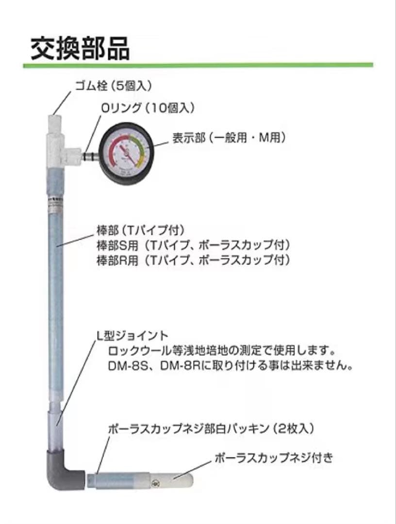 土壌水分計 pFメーター DM-8 一般用 テンションメーター 竹村電機製作所