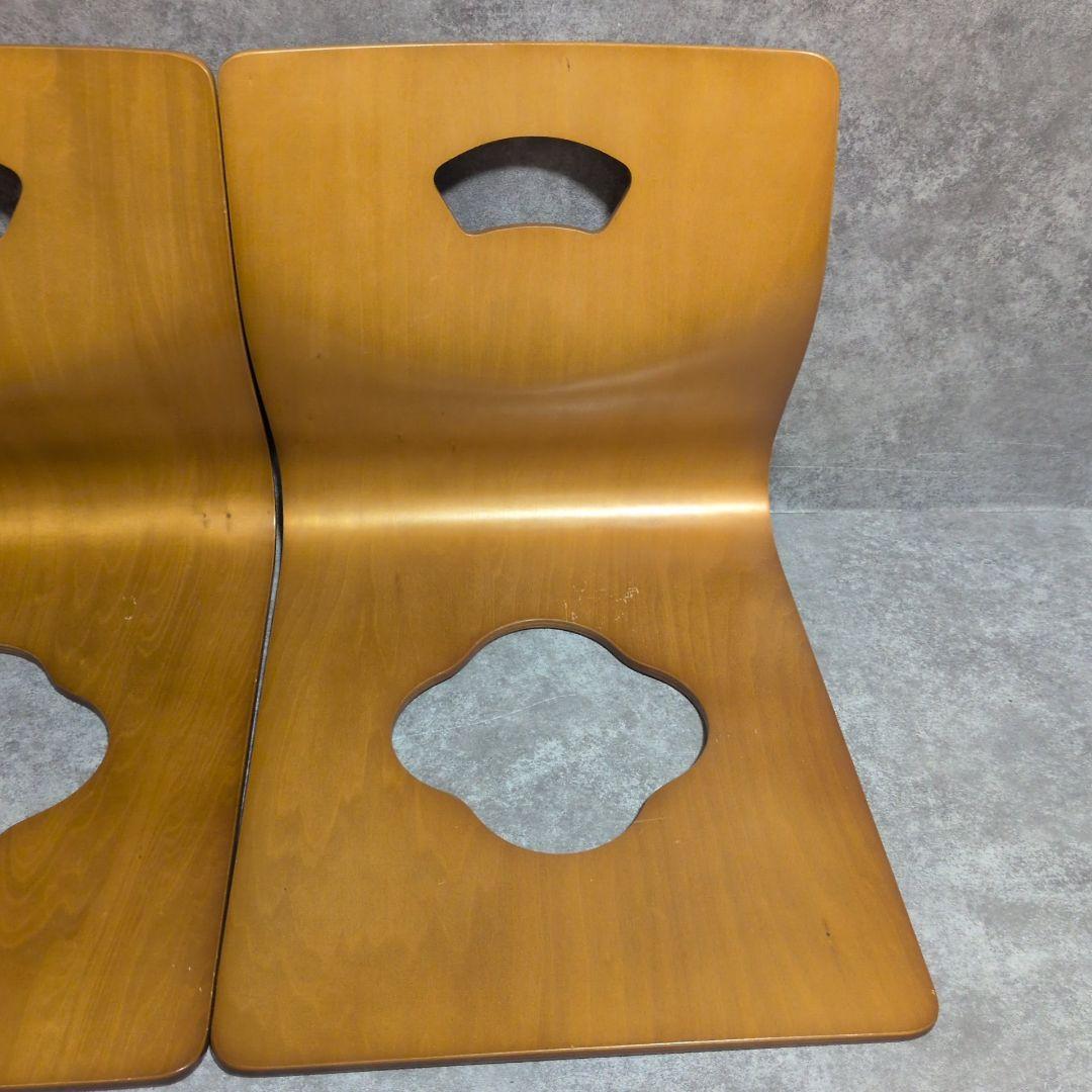 演漆　曲げ木座椅子 8席セット