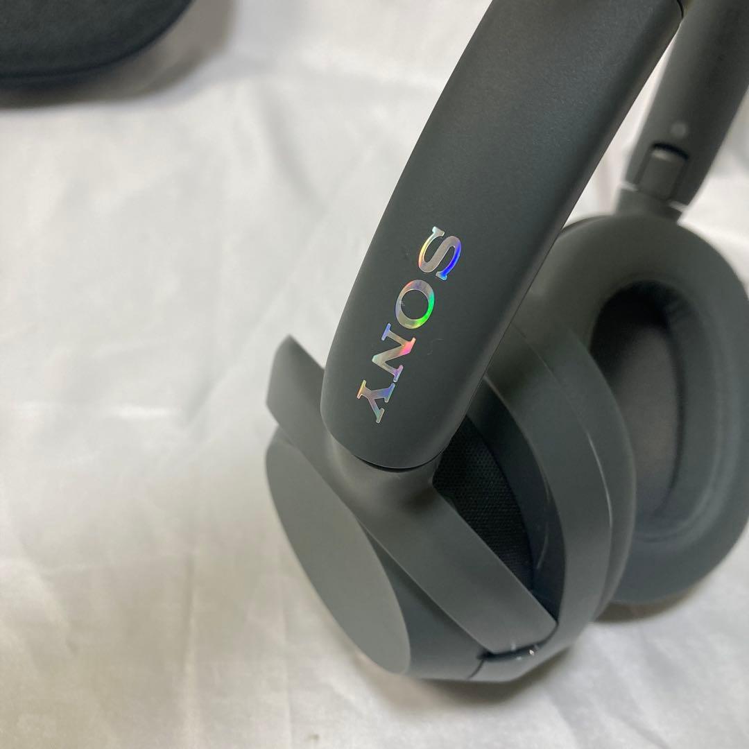 <極美品> Sony ワイヤレスヘッドホン グレー ケース付き ノイキャン