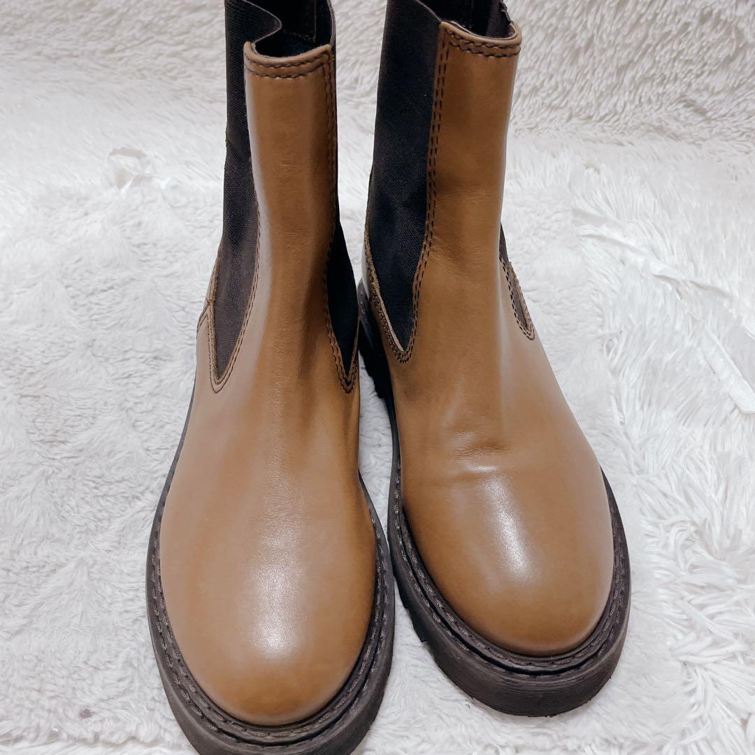 Galerie Vie ブラウン　サイドゴアブーツ　レディース　23.0cm