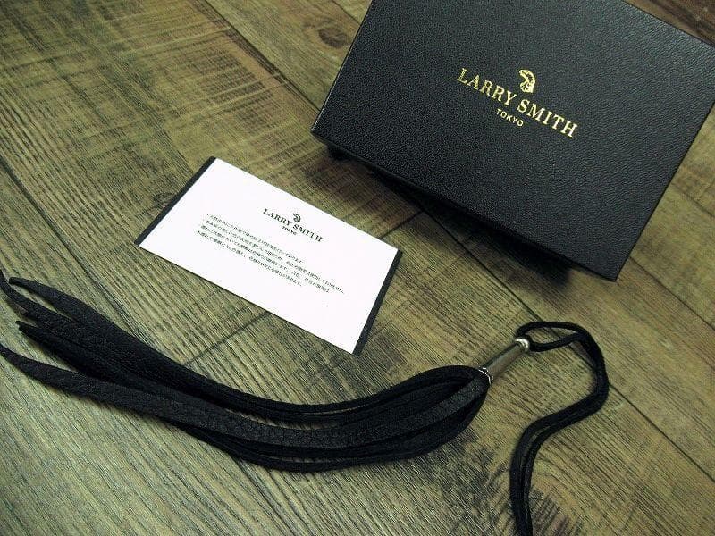 専用　ラリースミス シルバー950 ディアスキン レザー フリンジ キーホルダー