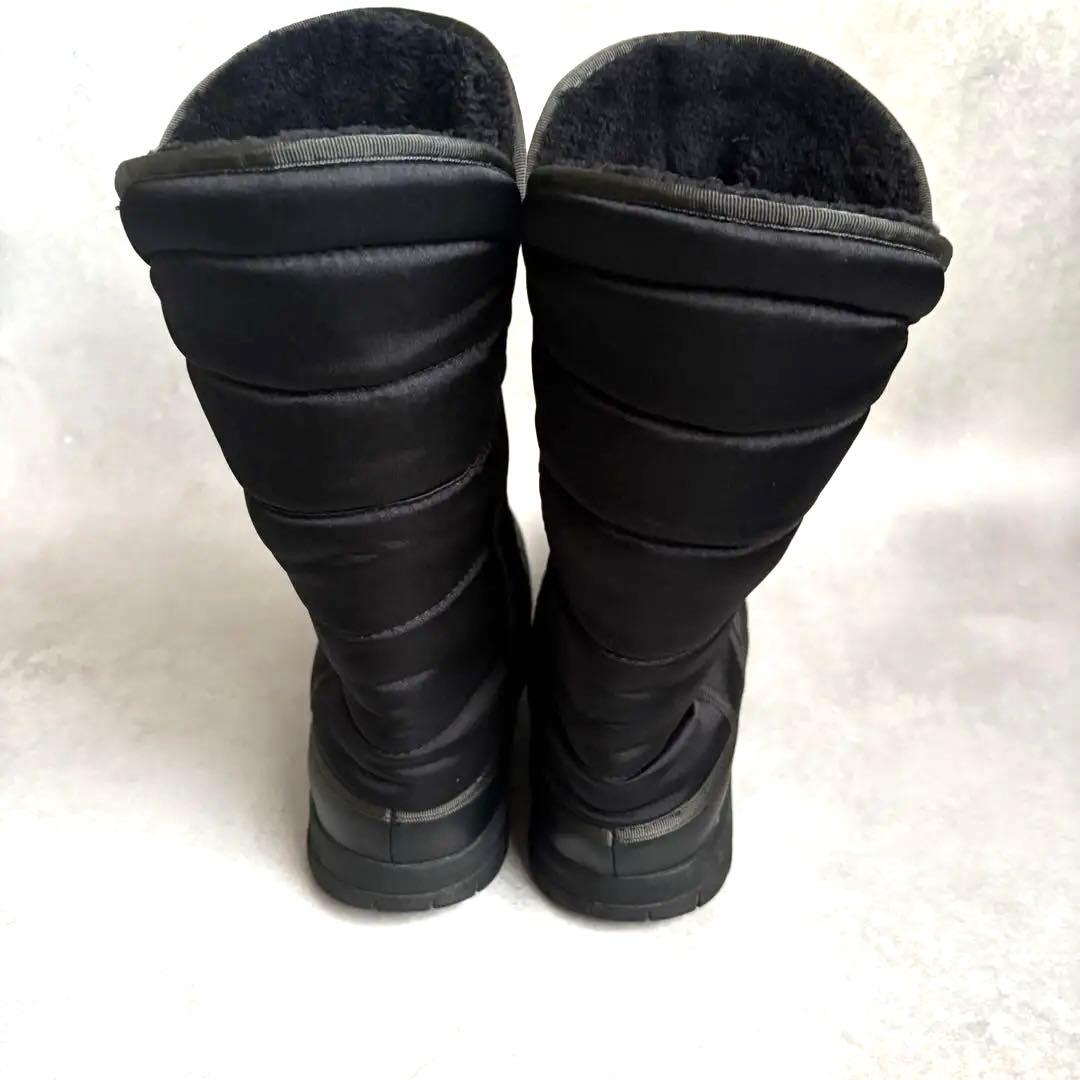 ザノースフェイス 防水ブラックムートンブーツヌプシ アモア 25cm