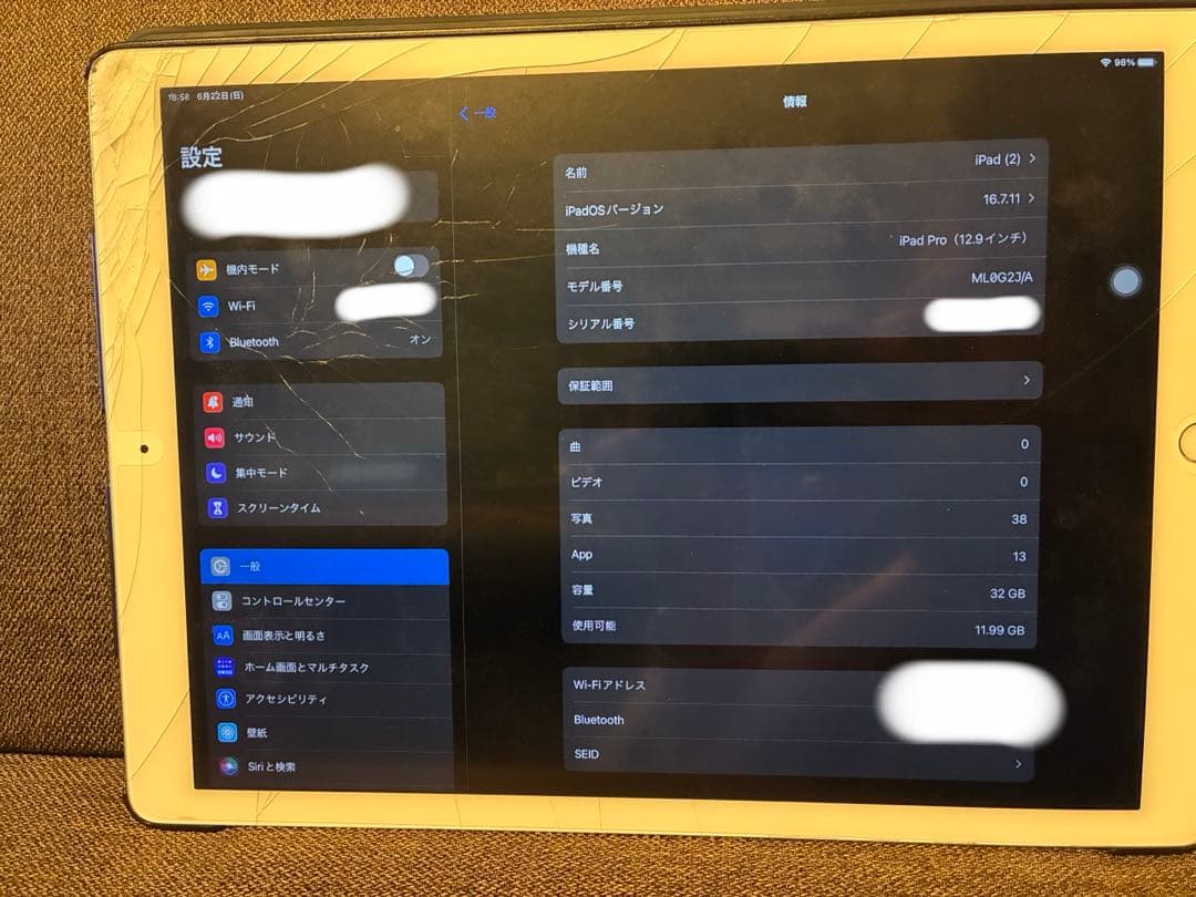 Apple iPad pro ジャンク