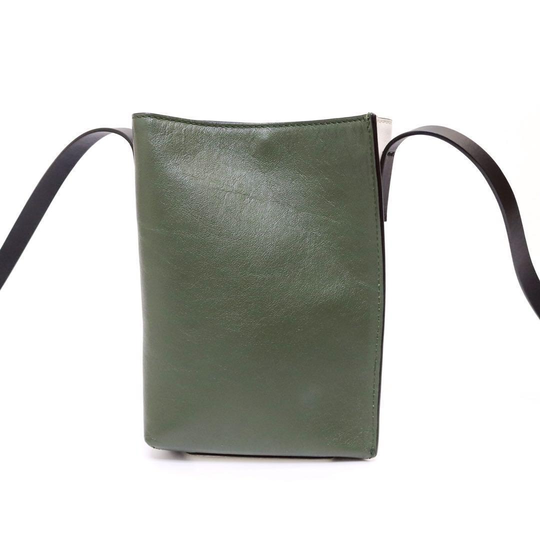 【極美品】マルニ MARNI ミュゼオ ショルダーバッグ アイボリー カーキ