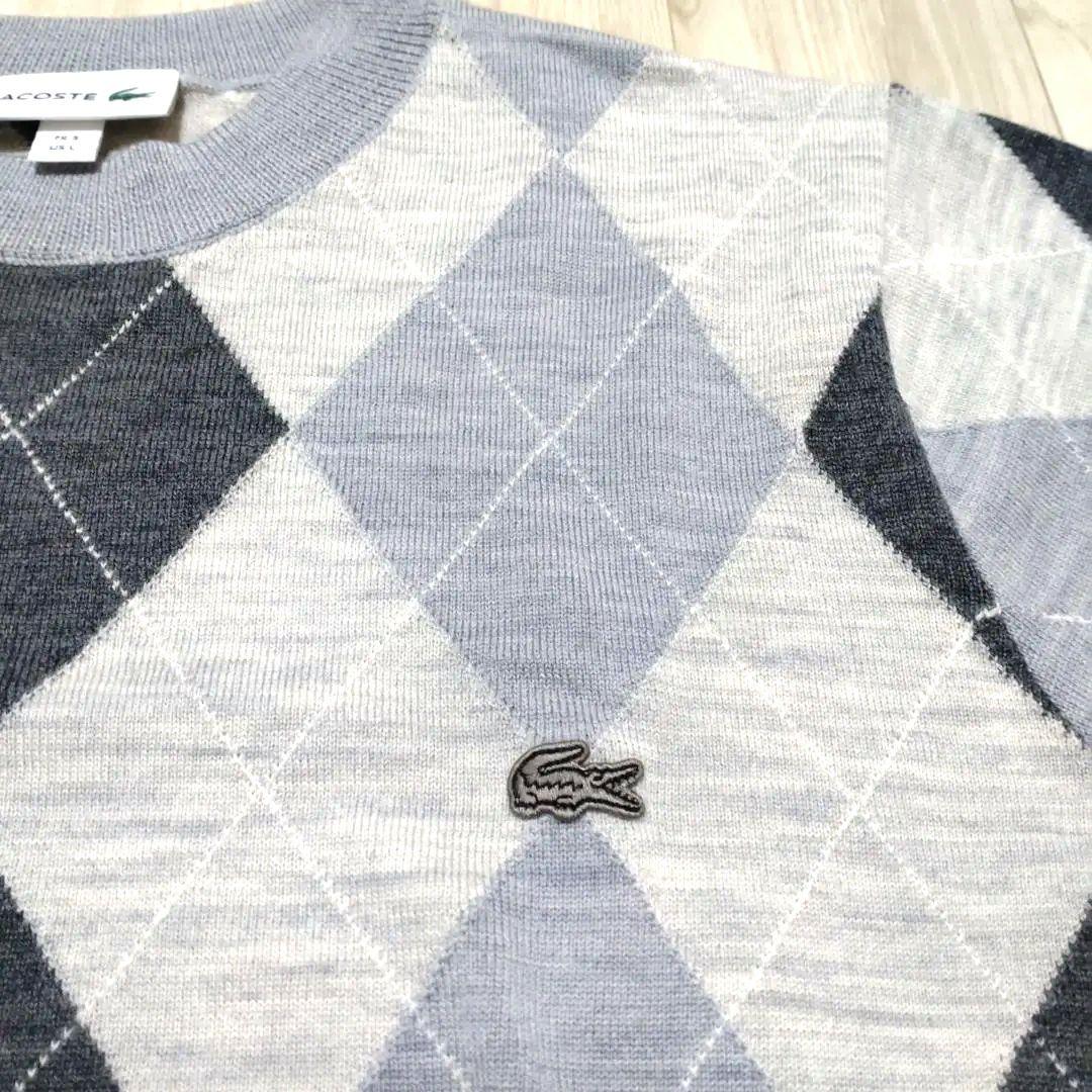【週末セール】ラコステ　メンズセーター　ウール100% usL 新品未使用