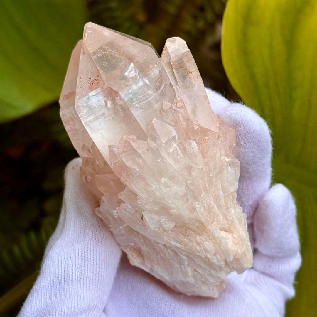 ピンクキャンドルクォーツ　原石　マダガスカル産　天然石