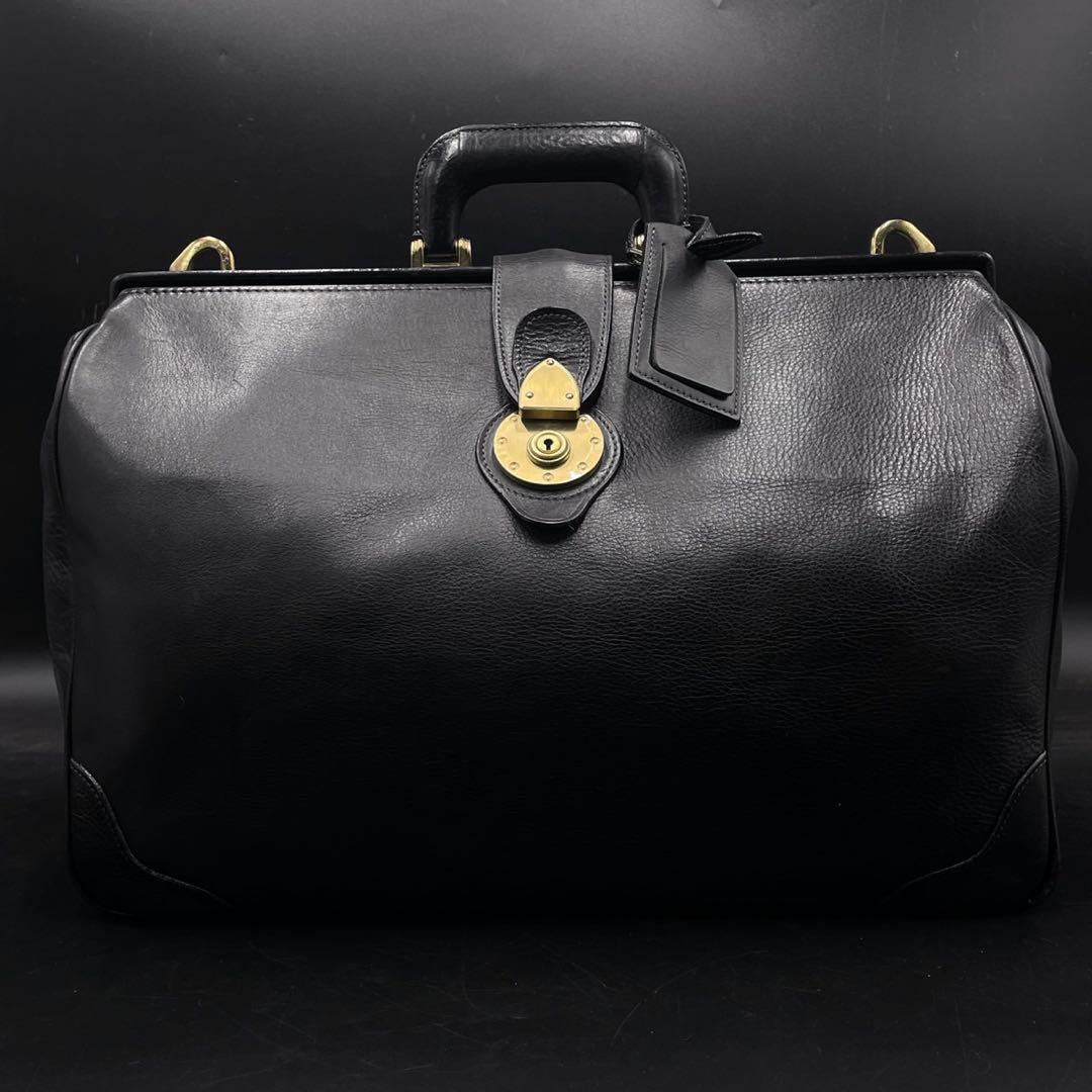 土屋鞄 ダレスバッグ 書類鞄 ブラック レザー 革 大容量