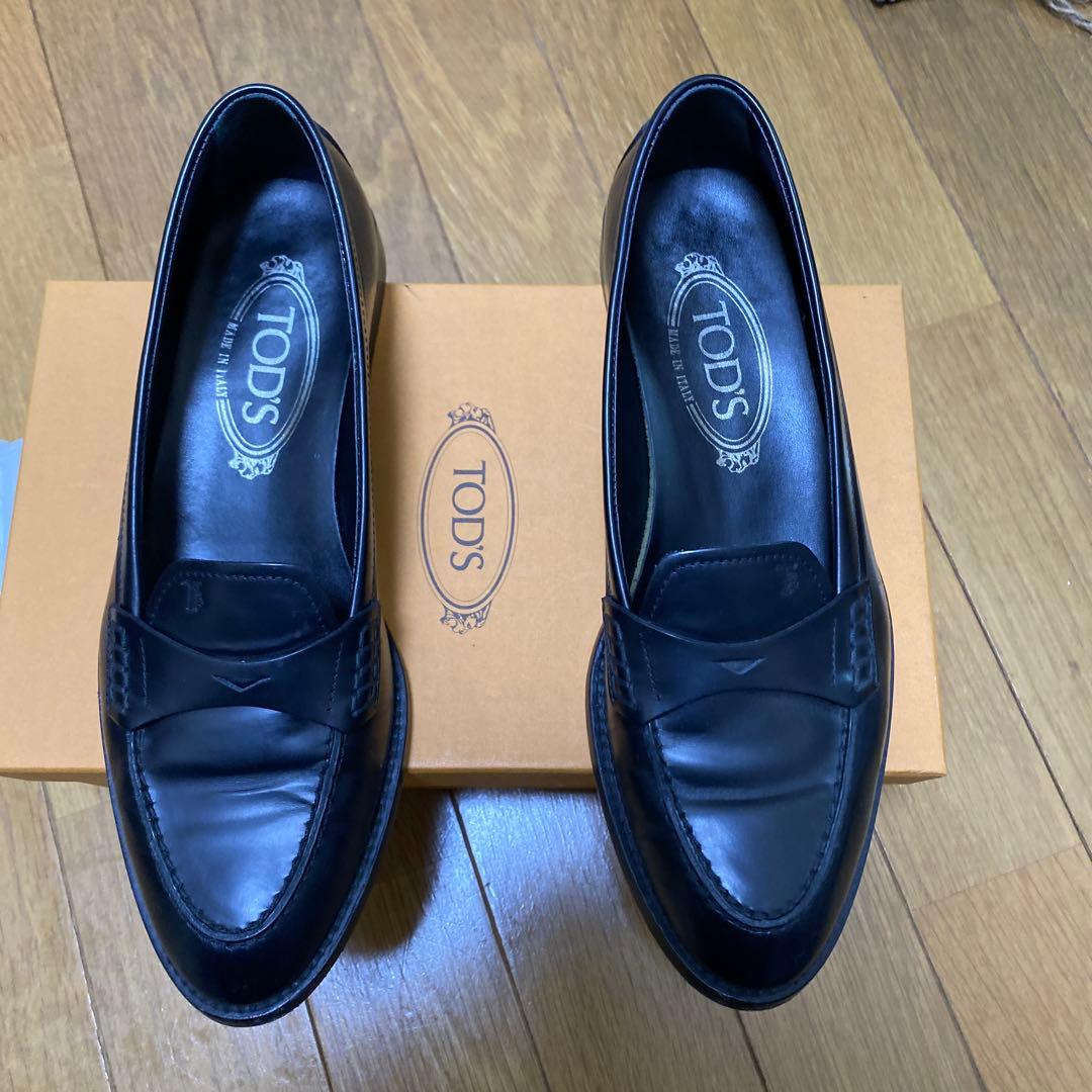 TOD'S ブラック ローファー 37