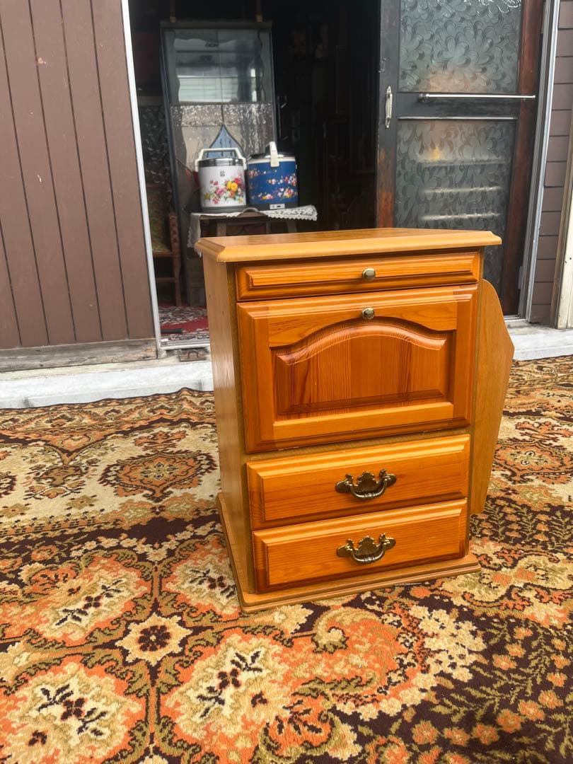 サイドテーブル サイドチェスト ベッドサイドテーブル インテリア 木製