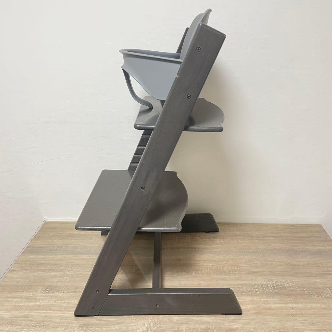 ストッケ　トリップトラップ　ストームグレー　ベビーセット付 S/N4