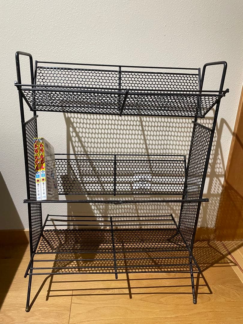 50年代　60年代 ミッドセンチュリー　マガジンシェルフ　アイアン棚